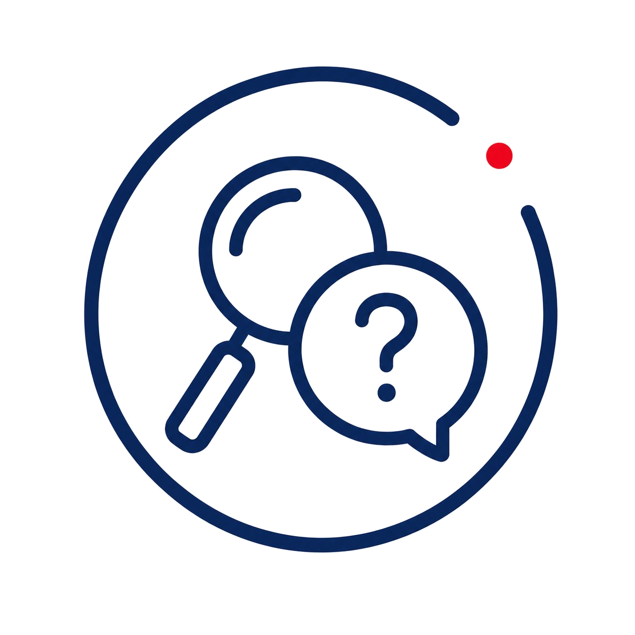 Discovery and Q&A ISO consultancy scoping step icon – Britcore Solutions UK